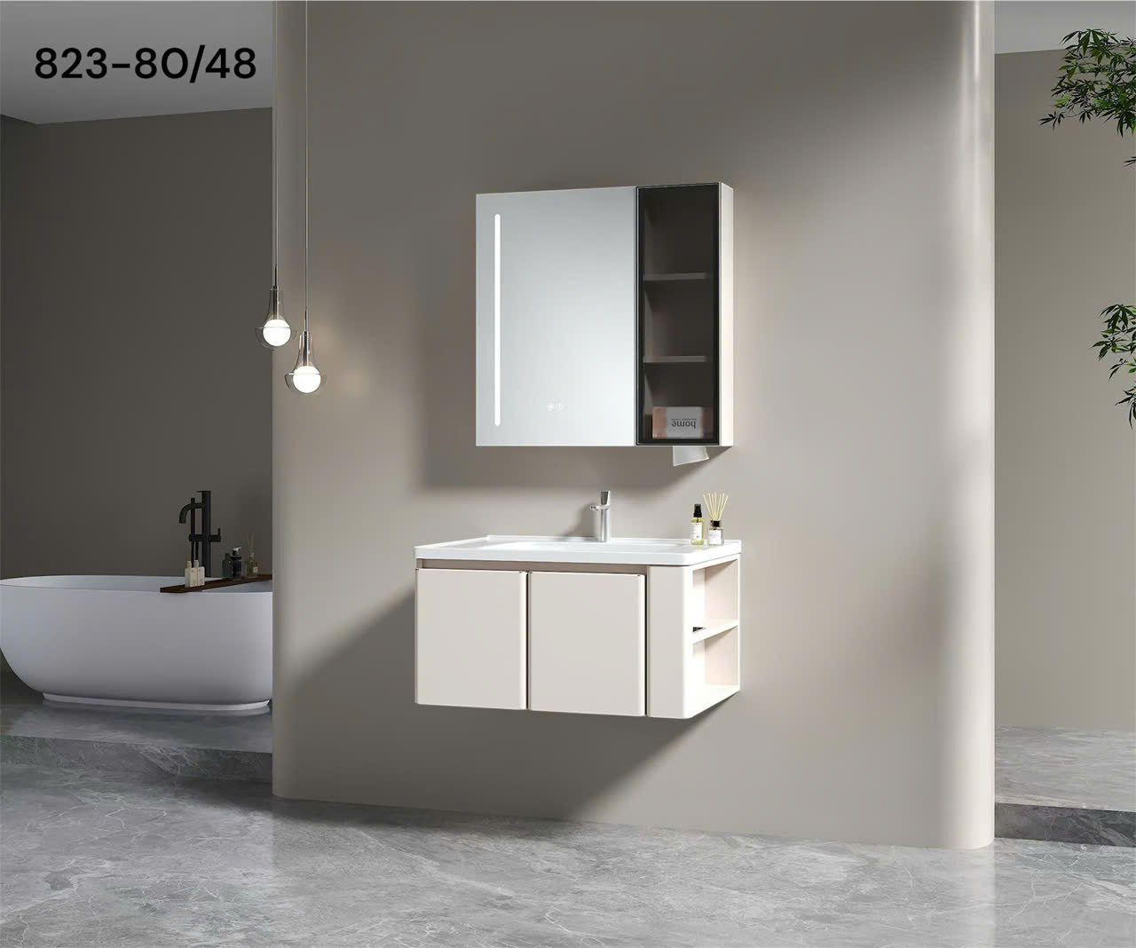 Bộ tủ chậu SG 823 -80x48